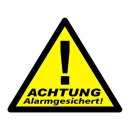 Indexa Aufkleber Alarmgesichert 3er Packung 40201