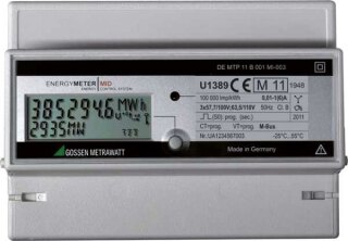 Gossen Metrawatt U1389-V015 Energiezähler MID kWh, 4-L,1(6)A, M-Bus