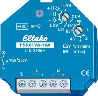 Eltako FSR61VA-10A Funkaktor Stromstoß- Schalter m.Strommessung 1S