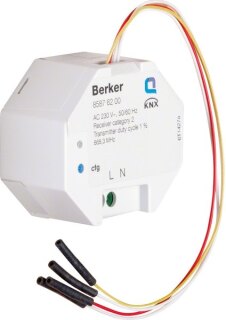 Berker 85876200 KNX-Funk Binäreingang 2fach 230 V UP KNX Funk lichtgrau