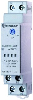 Dämmerungsschalter für DIN-Schiene,1-100 Lux,1 Schliesser 16 A,für 24 V AC/DC