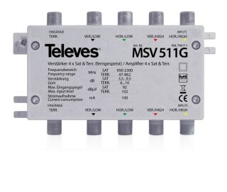 Televes Verstaerker 4xSAT/terr. MSV511G