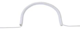 Markenhersteller Spiralleitung PVC H05VV-F3G1,5 weiss E654.281W
