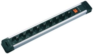 Markenhersteller Steckdosenleiste 9-fach schwarz mit Schalter E330.102