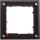MOBOTIX MX-OPT-FlatMount-EXT-BL FlatMount Frame schwarz 124x124mm