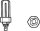 OSRAM Kompaktleuchtstofflampe DULUX 18W 2700K B DULUX T 18W/827