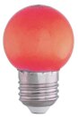 SHAH 57492 LED Tropfenlampe 45x70mm E27 230V rot 0,7W mit...