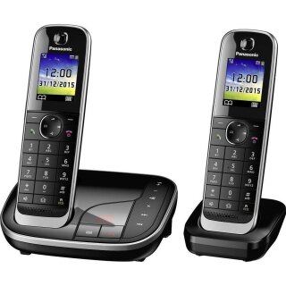 Panasonic KX-TGJ322GB DECT Telefon mit AB DUO schnurlos schwarz