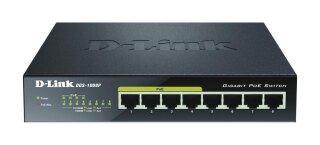D-Link DGS-1008P/E 8-Port Gigabit Ether. Switch POE 8 x 10/100/1000Mbit/s
