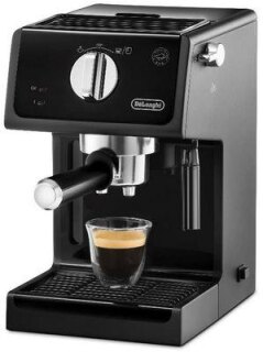 DE LONGHI ECP 31.21 Espressomaschine Siebträger Schwarz/Chrom