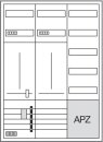 Hager Komplettschrank 2ZP/VF-5rh/APZ,uni.Z ZB332U25LS