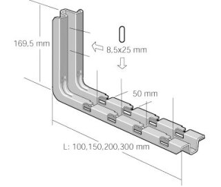 Cablofil CSN-Konsole CSN150GS Schraubenlos sendzimier-verz. L=228,5mm