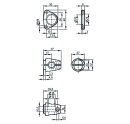 IFM E2D101 Montageset f.Bauformen: O1DKlemm-Zylindermontage