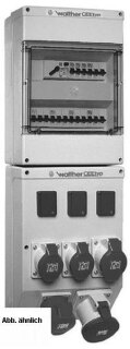 Walther 6854701 Kunststoff Steckdosenkombination Wandgehäuse