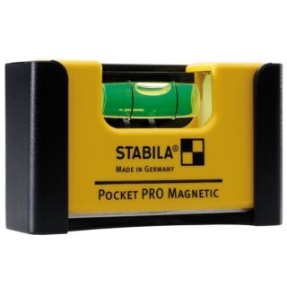 Stabila Mini-Wasserwaage,SB-Karte 7cm, Pocket Pro Magnetic 17953