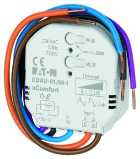 EATON CDAU-01/04-I Smart-Dimmaktor R/L/C/LED 0-250W 230VAC Einbau 182444