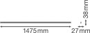 OSRAM-LEDVANCE LINEAR COMPACT BATTEN 1500 25 W 300...
