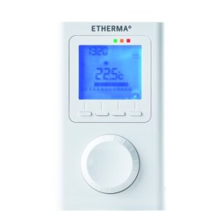 ETHERMA ET-14A Elektronisches Funk-Raum- thermostat m.Uhr LCD-Anzeige 40595