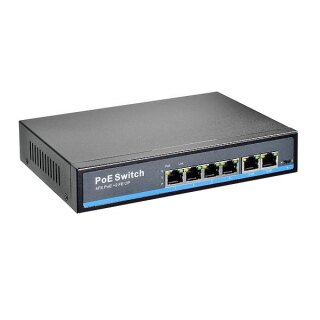 INDEXA PoE Netzwerk-Switch 6 (4+2) Ports NWS44