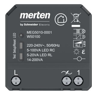 Merten MEG5010-0001 Wiser Dimmaktor 1Fach Up