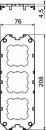 OBO UT4 D3 Abdeckplatte für UT3/4 graphitschwarz