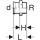 GEBERIT Mapress Edelstahl Übergang mit A (Gas) d15-R1/2