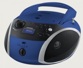 Grundig GRB3000BT blau/silber CD-Radio MP3 BT USB Kopfhöreranschluss