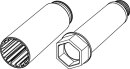 TECE Seal System Baustopfen 1/2" mit Metallgewinde