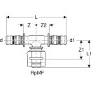 GEBERIT Mepla Übergangs-T-Stück mit Mast PVDF d16-MF20-d16