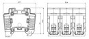 Siemens 5SG5302 NEOZED Sicherungssockel D01 3-polig 16A Un AC:400V Un DC:250V