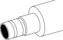 TECEflex Verbundrohr PE-Xc/Al/PE-RT, rot vorgedämmt, Dim 25 RS 9 mm