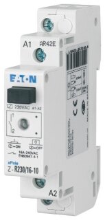 EATON Installationsrelais 1TE mech REG Z-R230/16-10 1S 196-250V/AC 16A 240V AC