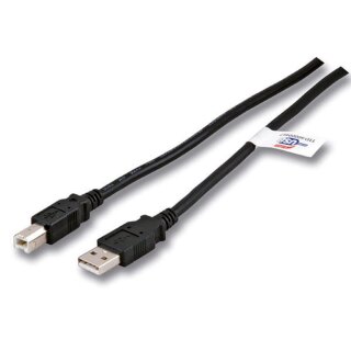 EFB K5256SW.5 USB2.0 Anschlusskabel A-B St-St 5m schwarz Premium