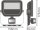 Osram-Ledvance LED-Strahler 20W 3000K ws FL PFM 20W/3000K SYM 100 S WT 12X1 2200l