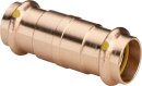 Schiebemuffe PROFIPRESS-G 2615.5 15mm aus Rotguss, 394165, fuer Gas