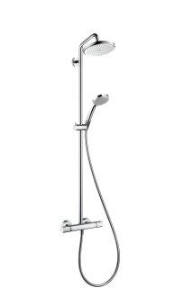 Showerpipe Croma 220 für Dusche chrom mit Thermostat