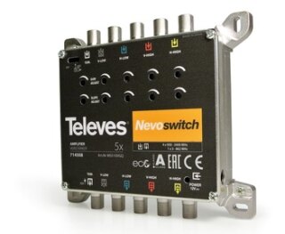 Televes 5f Verstärker 5-15dB MS 510 VGQ für NEVO Multischalter ohne Netzteil