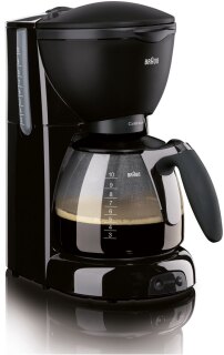 Braun Kaffeemaschine KF 560/1 10 Tassen matt-schwarz,