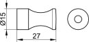 KEUCO Handtuchhaken Smart.2 14714, 27 mm, verchromt