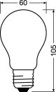 OSRAM-LEDVANCE LED-Lampe E27 A60 2,5W rt LEDSCLA15 2,5W/510 230VRD E27 10X1 3000K