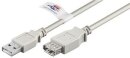 Wentronic USB-Verlaengerungskabel 3m, HiSpeedCert2.0 69915
