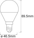 Osram SMART+ WiFi Mini Bulb Tunable White 40 5 W/2700.6500K E14 Miniballform