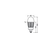Osram-LEDVANCE LED-Lampe E27 41W E 2700K HQLLED5400 41W/827 230V GL E27 6X1 ewws