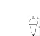 Osram-LEDVANCE LEDPCLA200D 24,9W/827 230VFRE2710X1 LED-Lampe FM E27 24,9W E