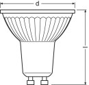 Osram-LEDVANCE LED-Reflektorlampe GU10 G LPPAR16D5036...