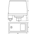 DOEPKE Druckschalter IP54 G12,8mm(½) 3Ö DSP 10-3NC1/2 4-9bar/Ein