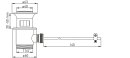 Excentergarnitur 1 1/4" Messing vc mit Excenterstopfen Standard