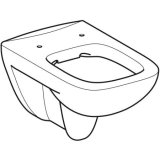 GEBERIT Renova Plan Wand-WC Tiefspüler Rimfree, weiß