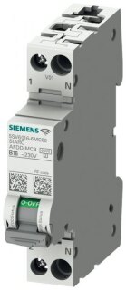 Siemens 5SV6016-6MC16 AFDD-LS EM COM 230V 6kA, 1+N, B16 Brandschutzschalter