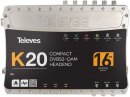 Televes K20-16 Kompaktkopfstelle 16Transponder DVB-S2 in QAM